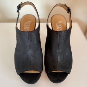 Franco Sarto Gabriel Open Toe Wedges, sz 6.5